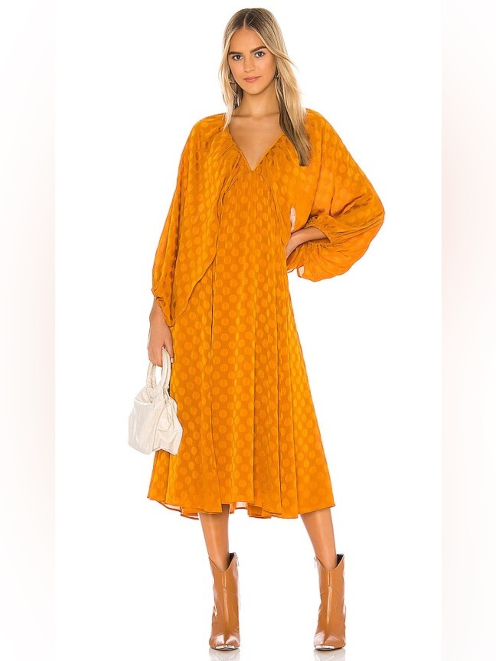 Tularosa NOLA midi dress in copper